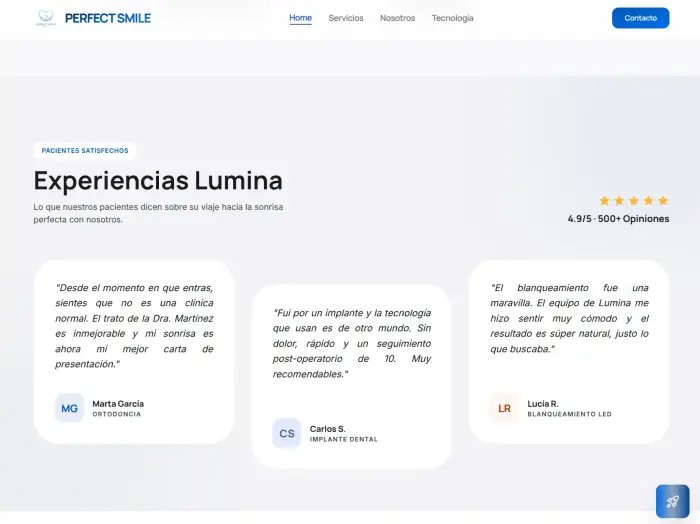 Segunda vista del proyecto web 2