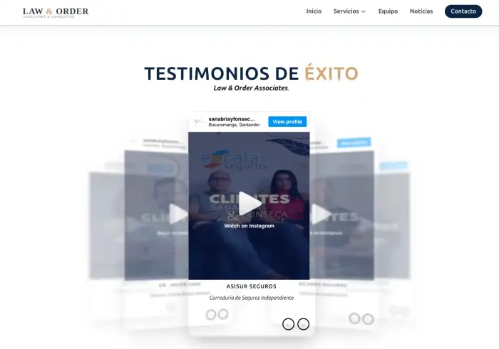 Segunda vista del proyecto web 4